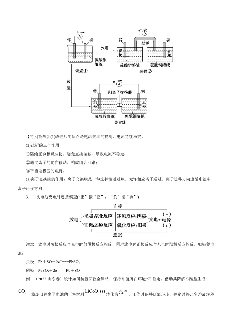 专题05化学能与电能的转化（讲）原卷版-2023年高考化学二轮复习讲练测（新高考专用）_05高考化学_新高考复习资料_2023年新高考资料_二轮复习