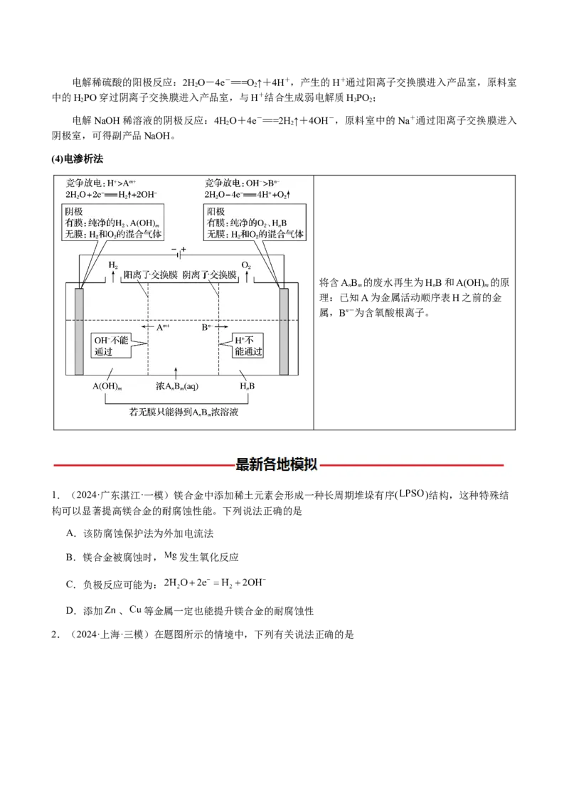 专题18新型电化学装置及其应用（原卷版）-备战2025年高考化学二轮&middot;突破提升专题复习讲义（新高考通用）_05高考化学_2025年新高考资料_二轮复习_01高考语文等多个文件