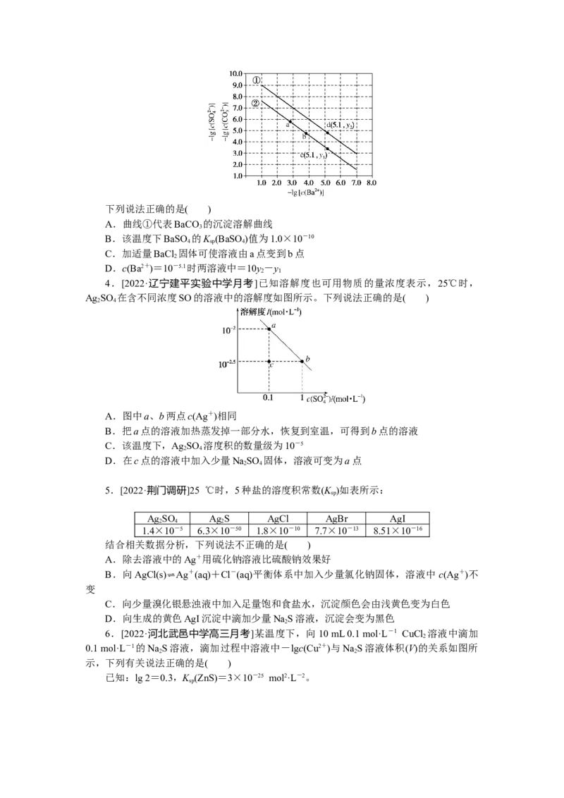 专练43难溶电解质的沉淀溶解平衡_05高考化学_新高考复习资料_2023年新高考资料_专项复习_2023《微专题&middot;小练习》&middot;化学&middot;新教材&middot;XL-6