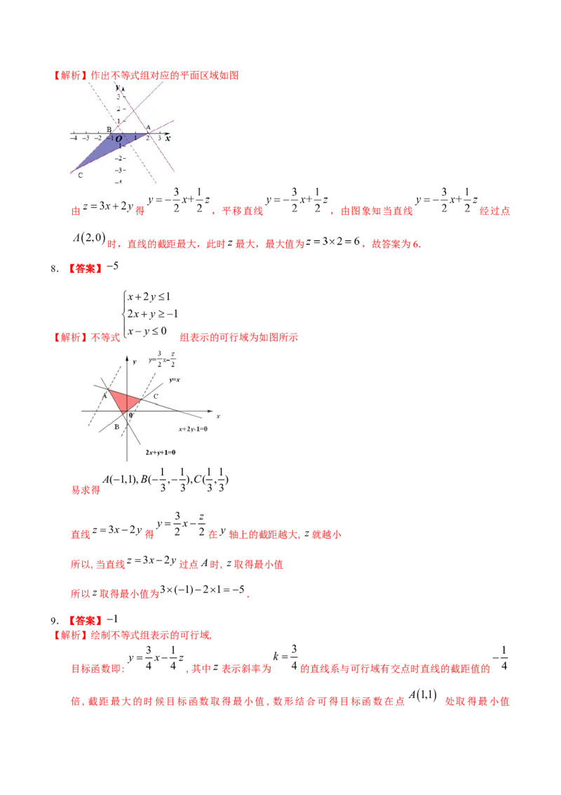 考向23二元一次不等式（组）与简单的线性规划问题（重点）-备战2023年高考数学一轮复习考点微专题（全国通用）（学生版）_2.2025数学总复习_赠品通用版（老高考）复习资料