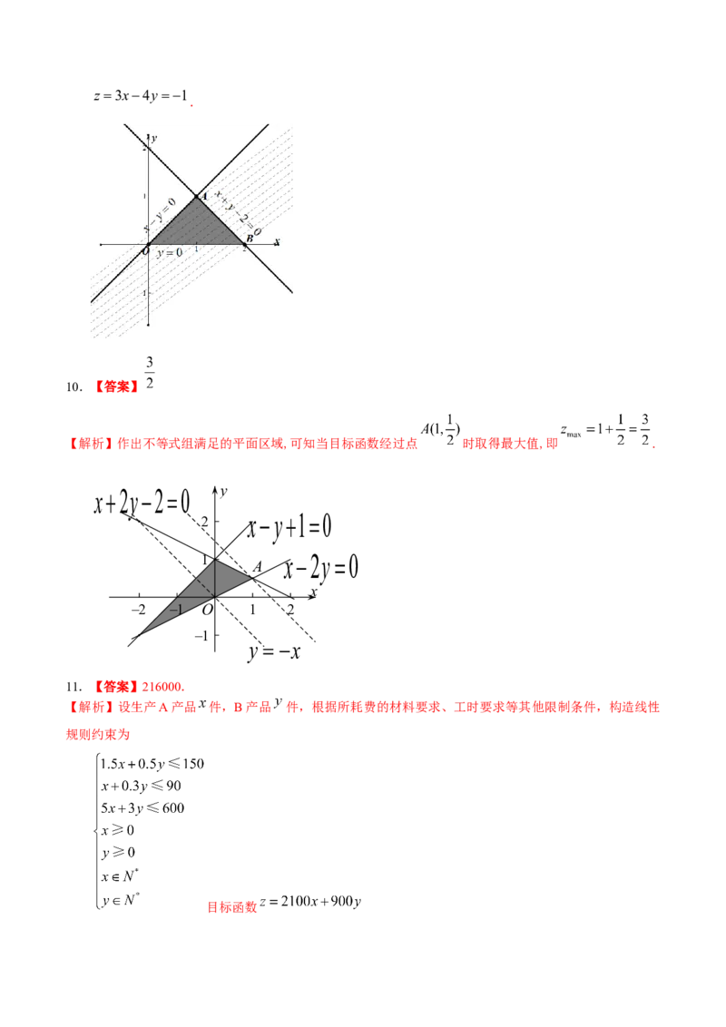 考向23二元一次不等式（组）与简单的线性规划问题（重点）-备战2023年高考数学一轮复习考点微专题（全国通用）（学生版）_2.2025数学总复习_赠品通用版（老高考）复习资料