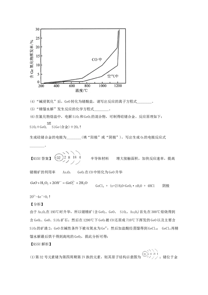 专题20工业流程题（教师版含解析）2021年高考化学真题和模拟题分类汇编_05高考化学_新高考复习资料_2023年新高考资料_一轮复习_2023年新高考大一轮复习讲义