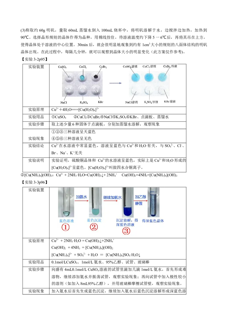 专题4+选择性必修2++高考考前必读教材基础知识（回归教材+课本实验）-备战2024年高考化学抢分秘籍（新高考专用）[44358478]_05高考化学_2024年新高考资料_5.2024三轮冲刺