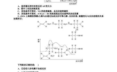 2025年高考复习化学课时检测四十九：反应机理与能垒图像（含解析）_05高考化学_2025年新高考资料_专项练习_2025年高考复习化学课时检测（含解析）（完结）