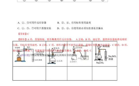 专题15化学实验基础（练习）（解析版）_05高考化学_2025年新高考资料_二轮复习_上好课2025年高考化学二轮复习讲练测（新高考通用）3379109_主题七化学实验