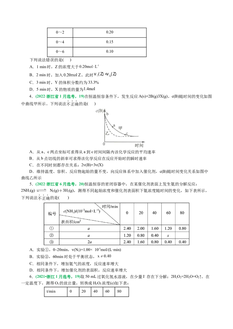 专题07化学反应速率与化学平衡(讲义)(原卷版)_05高考化学_新高考复习资料_2024年新高考资料_二轮复习资料_2024年高考化学二轮复习讲练测（新教材新高考）_配套讲义（原卷版+解析版）
