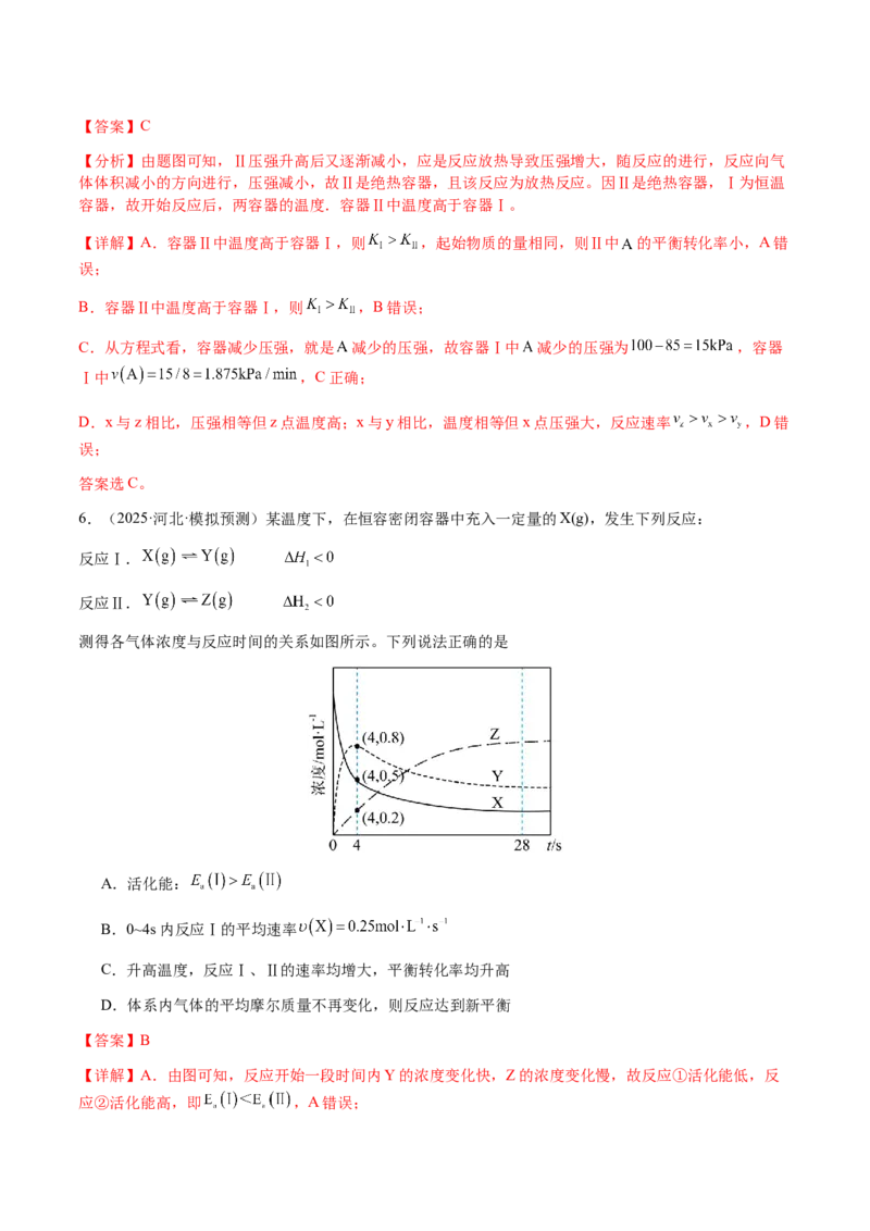 专题22化学反应速率与化学平衡（解析版）-备战2025年高考化学二轮&middot;突破提升专题复习讲义（新高考通用）_05高考化学_2025年新高考资料_二轮复习_01高考语文等多个文件
