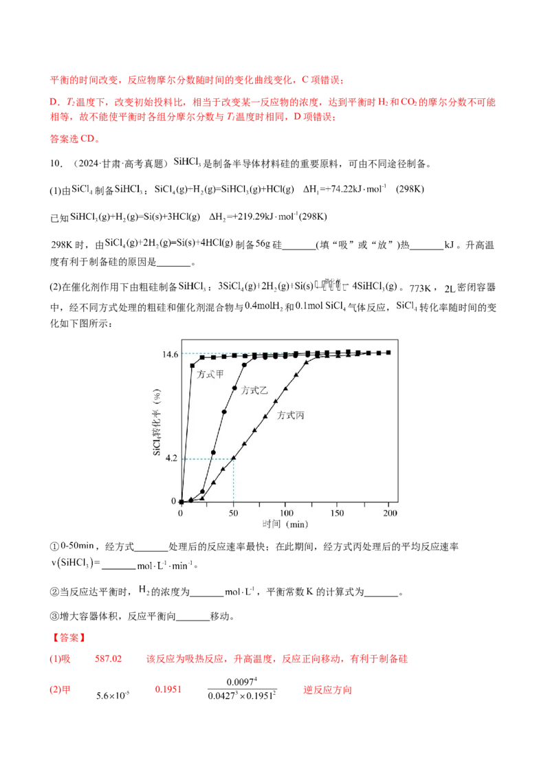 专题22化学反应速率与化学平衡（解析版）-备战2025年高考化学二轮&middot;突破提升专题复习讲义（新高考通用）_05高考化学_2025年新高考资料_二轮复习_01高考语文等多个文件
