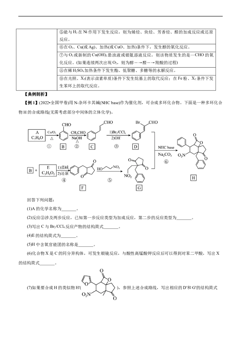专题14有机化学基础（讲）（学生版）_05高考化学_通用版（老高考）复习资料_2023年复习资料_二轮复习_2023年高考化学二轮复习讲练测（全国通用）