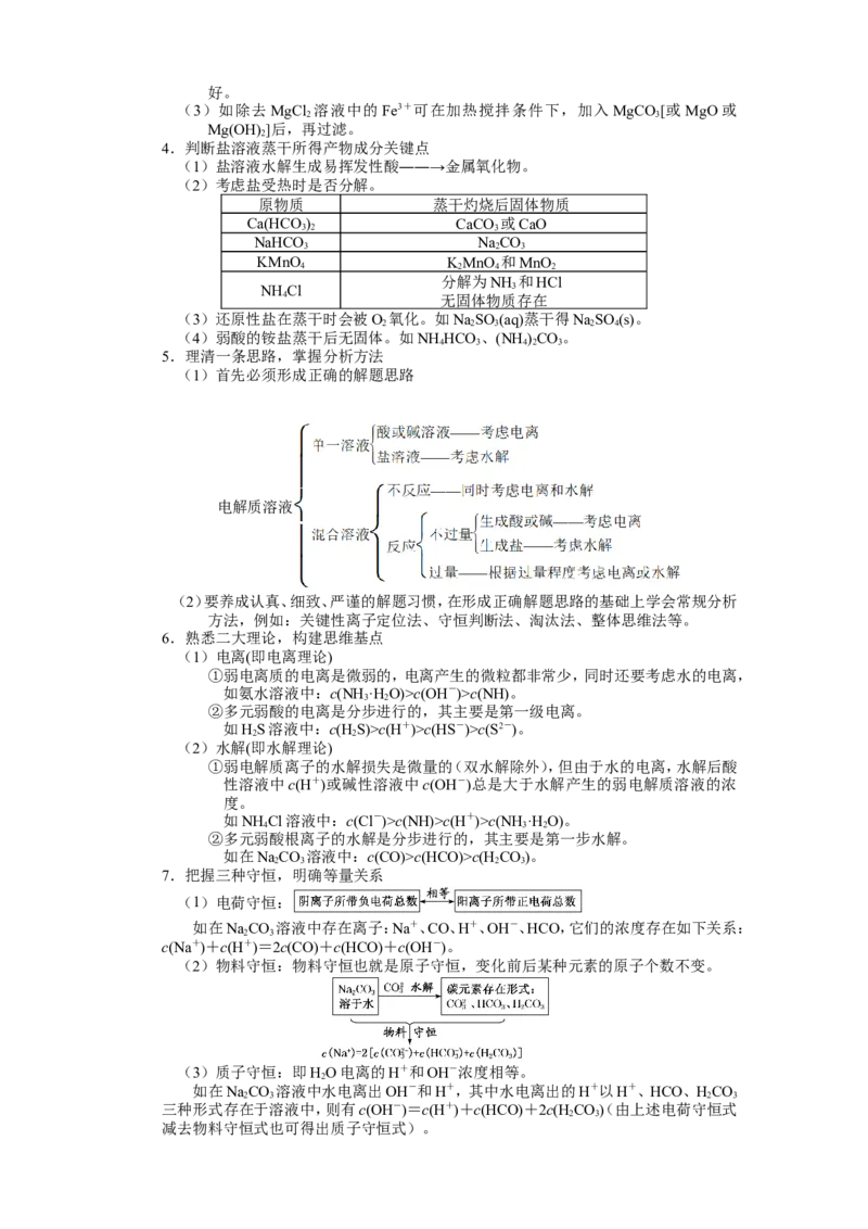 2025届高三化学一轮专题复习讲义（14）-专题三第七讲溶液中粒子浓度关系_05高考化学_2025年新高考资料_一轮复习_2025届高三化学一轮专题复习讲义（完结）