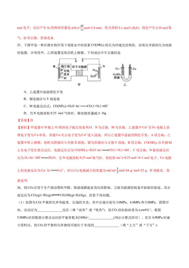 专题05化学反应与能量&mdash;&mdash;备战2021年高考化学纠错笔记（教师版含解析）_05高考化学_新高考复习资料_2023年新高考资料_一轮复习_2023年新高考大一轮复习讲义