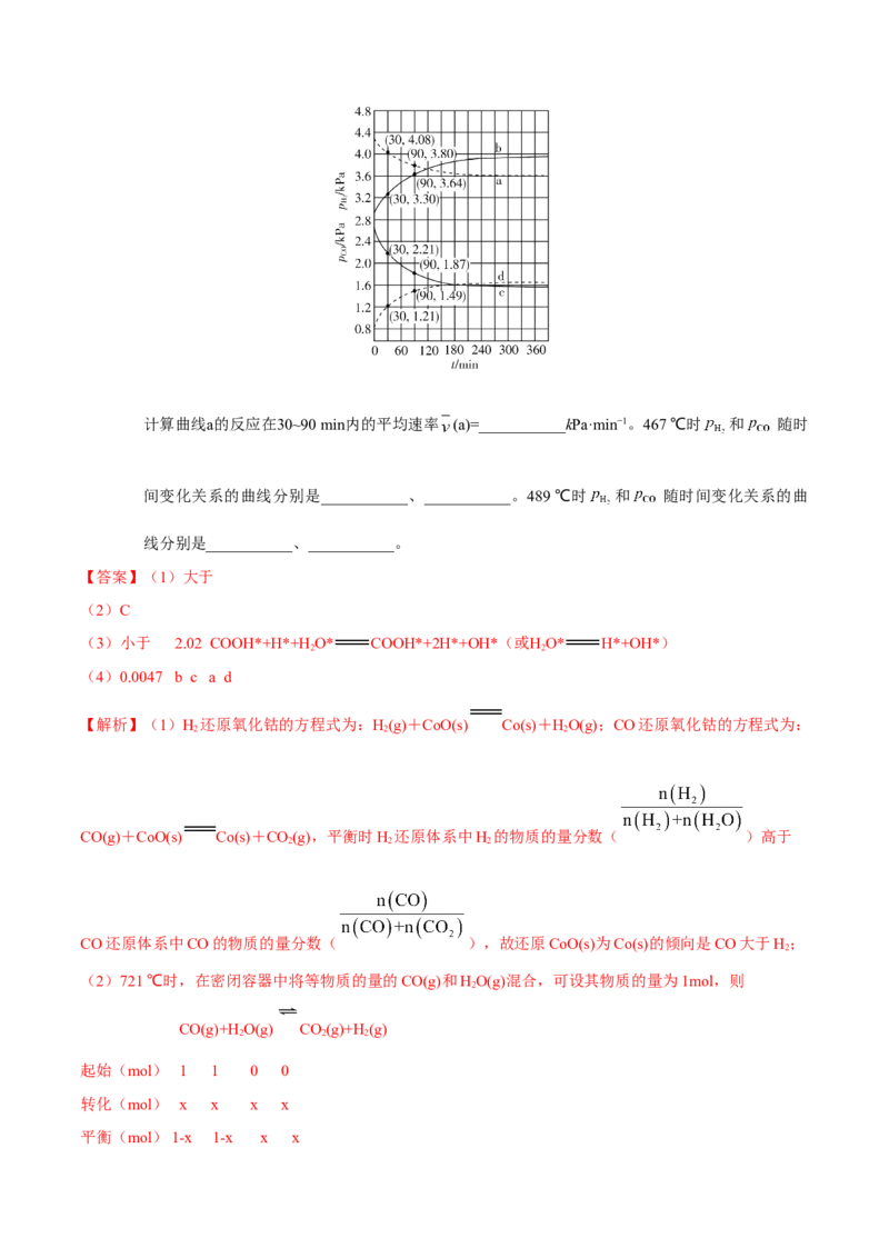 专题06化学反应速率和化学平衡&mdash;&mdash;备战2021年高考化学纠错笔记（教师版含解析）_05高考化学_新高考复习资料_2023年新高考资料_一轮复习_2023年新高考大一轮复习讲义