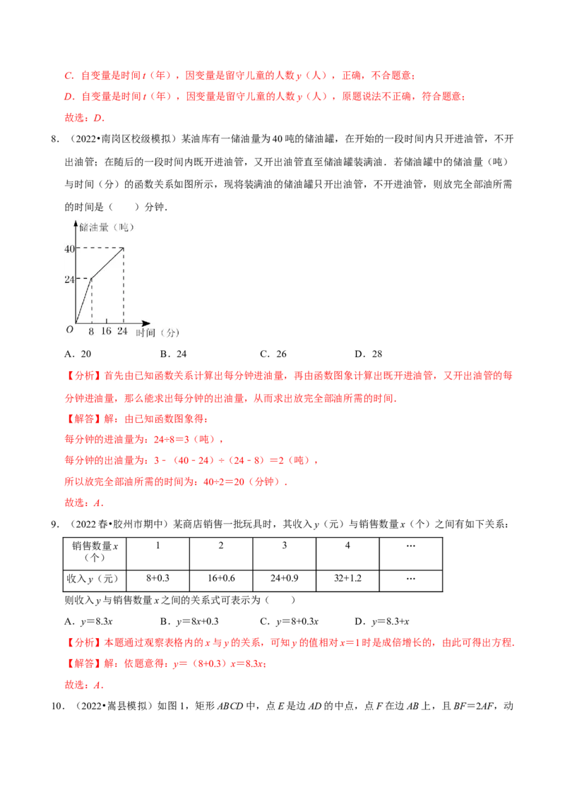 专题19.1函数专项提升训练（重难点培优）-拔尖特训2023年培优（解析版）人教版_初中数学人教版_八年级数学下册_保存转存之后查看(1)_8下-初中数学人教版（2026春新版持续更新）
