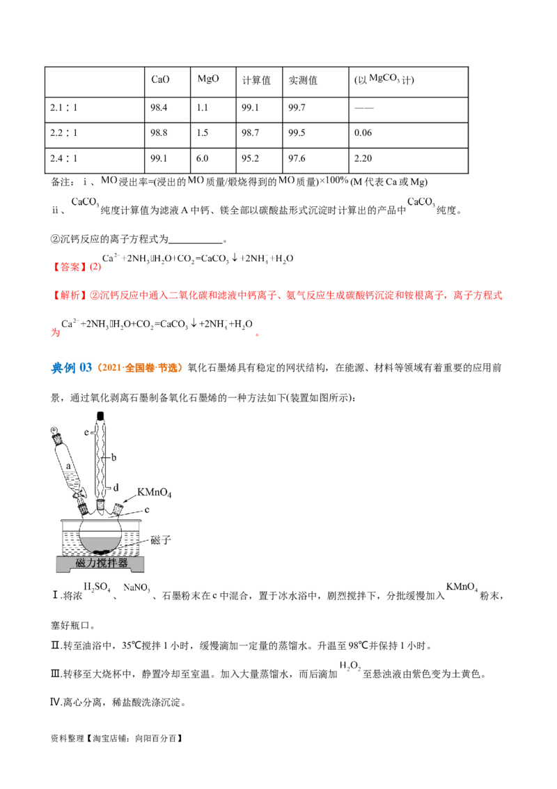 专题03离子反应（讲义）（解析版）_05高考化学_新高考复习资料_2024年新高考资料_二轮复习资料_高频考点解密2024年高考化学二轮复习高频考点追踪与预测（新高考专用）_讲义