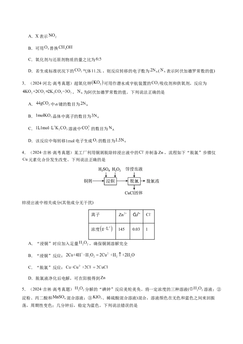 专题06氧化还原反应概念、规律及应用（原卷版）-备战2025年高考化学二轮&middot;突破提升专题复习讲义（新高考通用）_05高考化学_2025年新高考资料_二轮复习