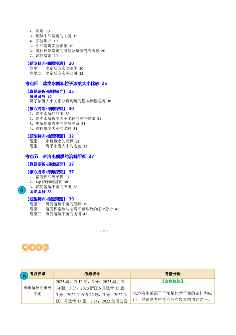 专题08水溶液中的离子反应与平衡(讲义)(原卷版)_05高考化学_新高考复习资料_2024年新高考资料_二轮复习资料_2024年高考化学二轮复习讲练测（新教材新高考）_配套讲义（原卷版+解析版）