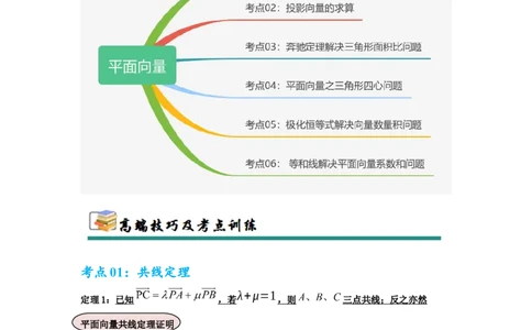考点巩固卷10平面向量（六大考点）（原卷版）_2.2025数学总复习_2025年新高考资料_一轮复习_2025年高考数学一轮复习考点通关卷（新高考通用）
