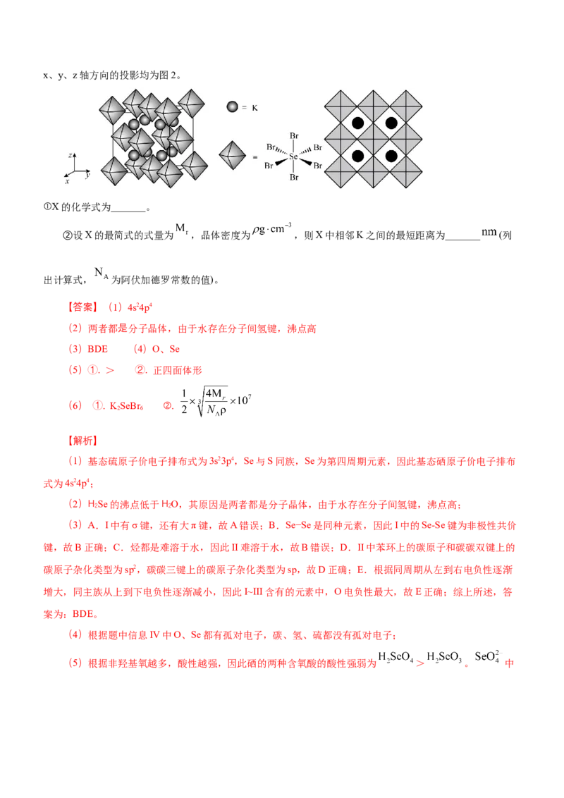 专题16物质结构与性质综合题（练）-2023年高考化学二轮复习讲练测（新高考专用）（解析版）_05高考化学_新高考复习资料_2023年新高考资料_二轮复习