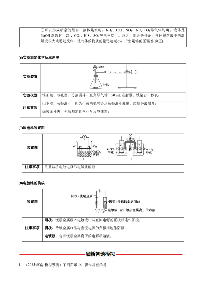 专题12化学实验仪器与基本操作（原卷版）-备战2025年高考化学二轮&middot;突破提升专题复习讲义（新高考通用）_05高考化学_2025年新高考资料_二轮复习_01高考语文等多个文件