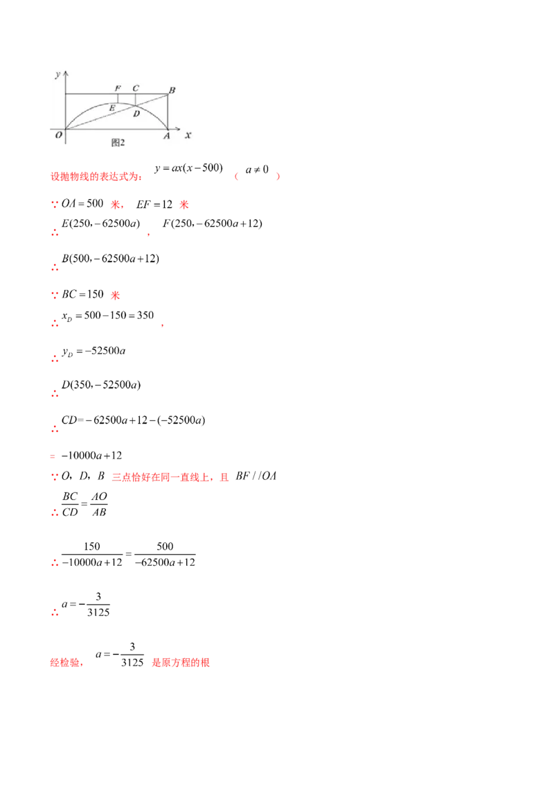 专题09二次函数的实际应用&mdash;拱桥问题（解析版）_初中数学人教版_9上-初中数学人教版_07专项讲练_挑战压轴题九年级数学上册压轴题专题精选汇编（人教版）
