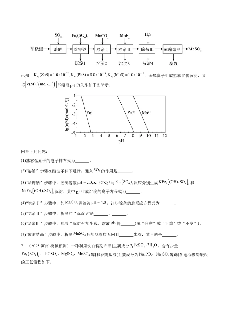 专题27化学工艺流程综合题（原卷版）-备战2025年高考化学二轮&middot;突破提升专题复习讲义（新高考通用）_05高考化学_2025年新高考资料_二轮复习_01高考语文等多个文件