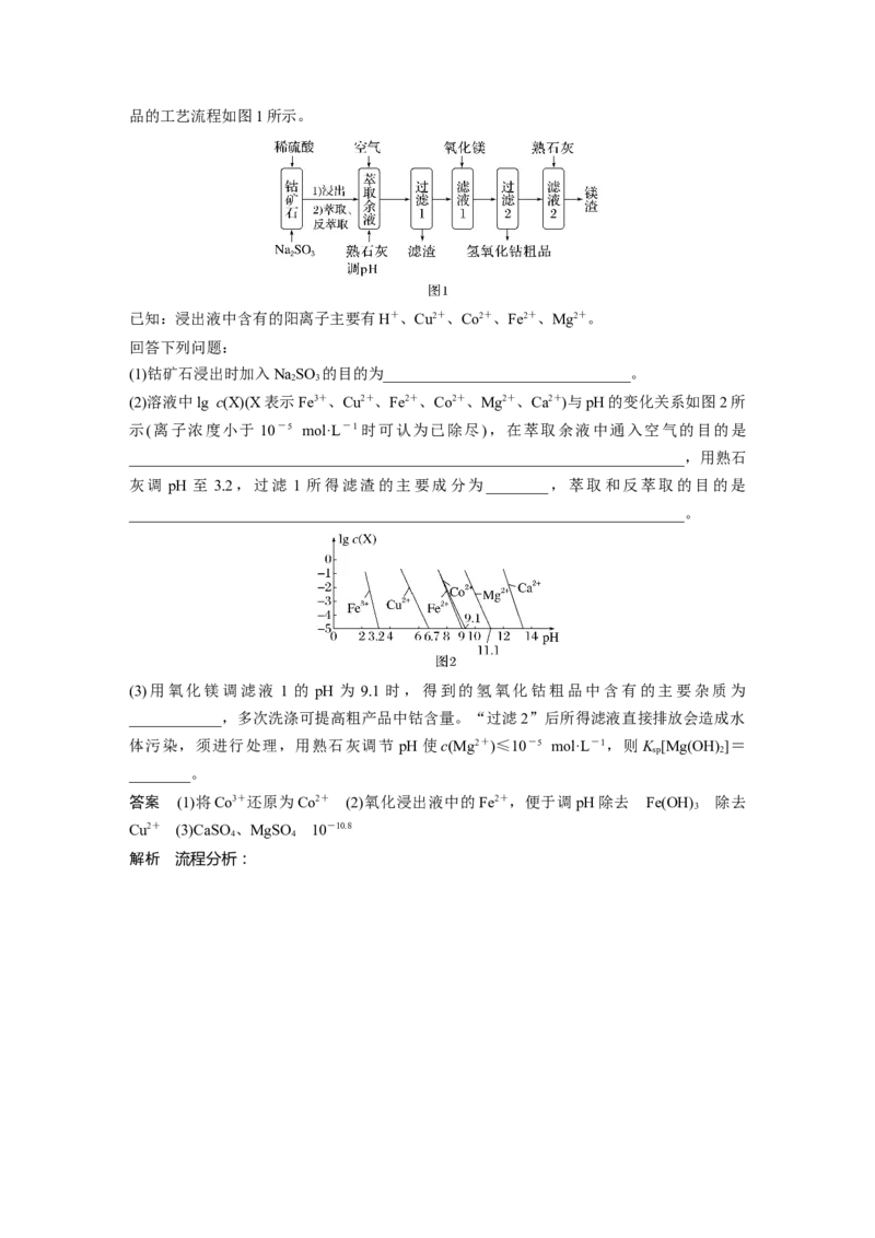 2024年高考化学一轮复习（新高考版）第9章第59讲　无机化工流程题的解题策略_05高考化学_2024年新高考资料_1.2024一轮复习_2024年高考化学一轮复习讲义（新人教新高考版）