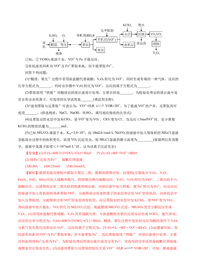 专题03离子反应(测试)(解析版)_05高考化学_2024年新高考资料_2.2024二轮复习_2024年高考化学二轮复习讲练测（新教材新高考）