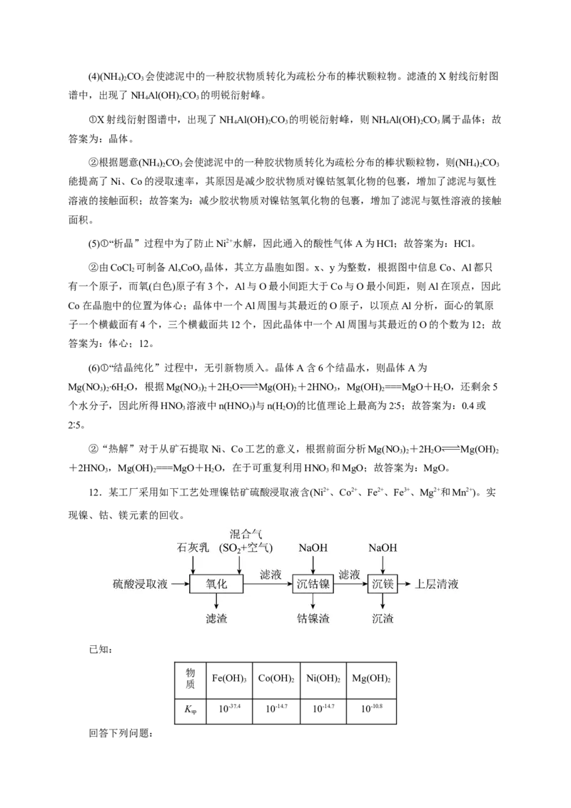 2024届高考化学一轮复习限时训练：《化学物质及其变化》专题06(解析版)_05高考化学_2024年新高考资料_3.2024专项复习_2024届高考化学一轮复习限时训练