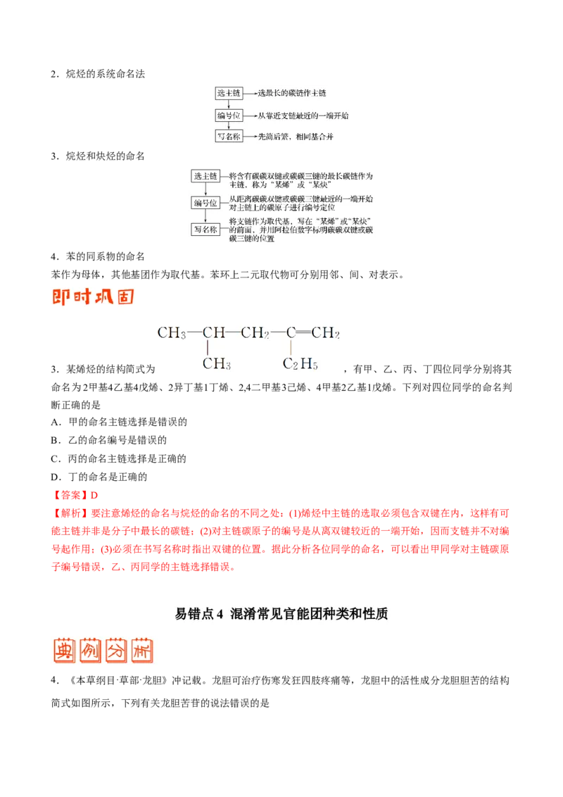 专题09常见有机物及其应用&mdash;&mdash;备战2021年高考化学纠错笔记（教师版含解析）_05高考化学_新高考复习资料_2023年新高考资料_一轮复习_2023年新高考大一轮复习讲义