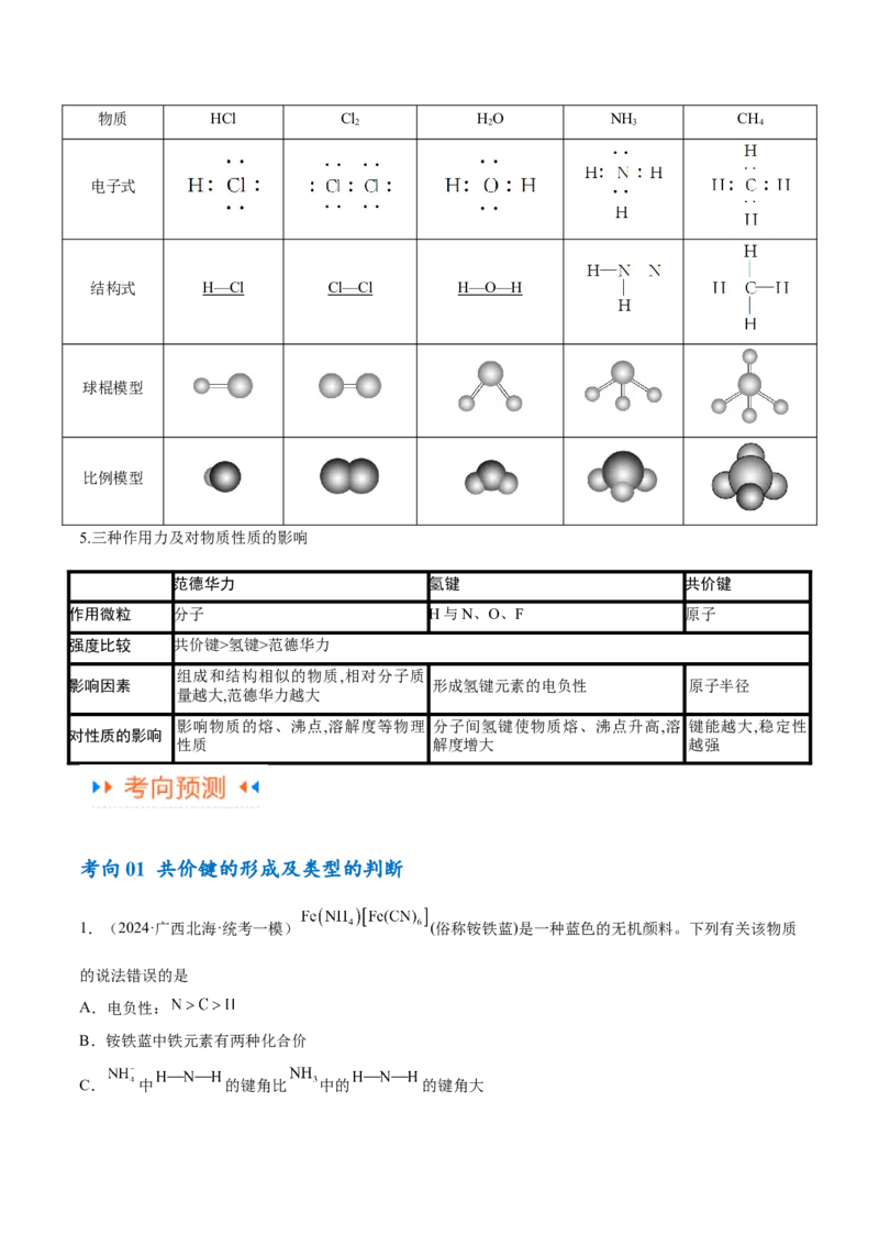 专题07物质结构与元素周期律（讲义）（解析版）_05高考化学_2024年新高考资料_2.2024二轮复习_高频考点2024年高考化学二轮复习高频考点追踪与预测（新高考专用）