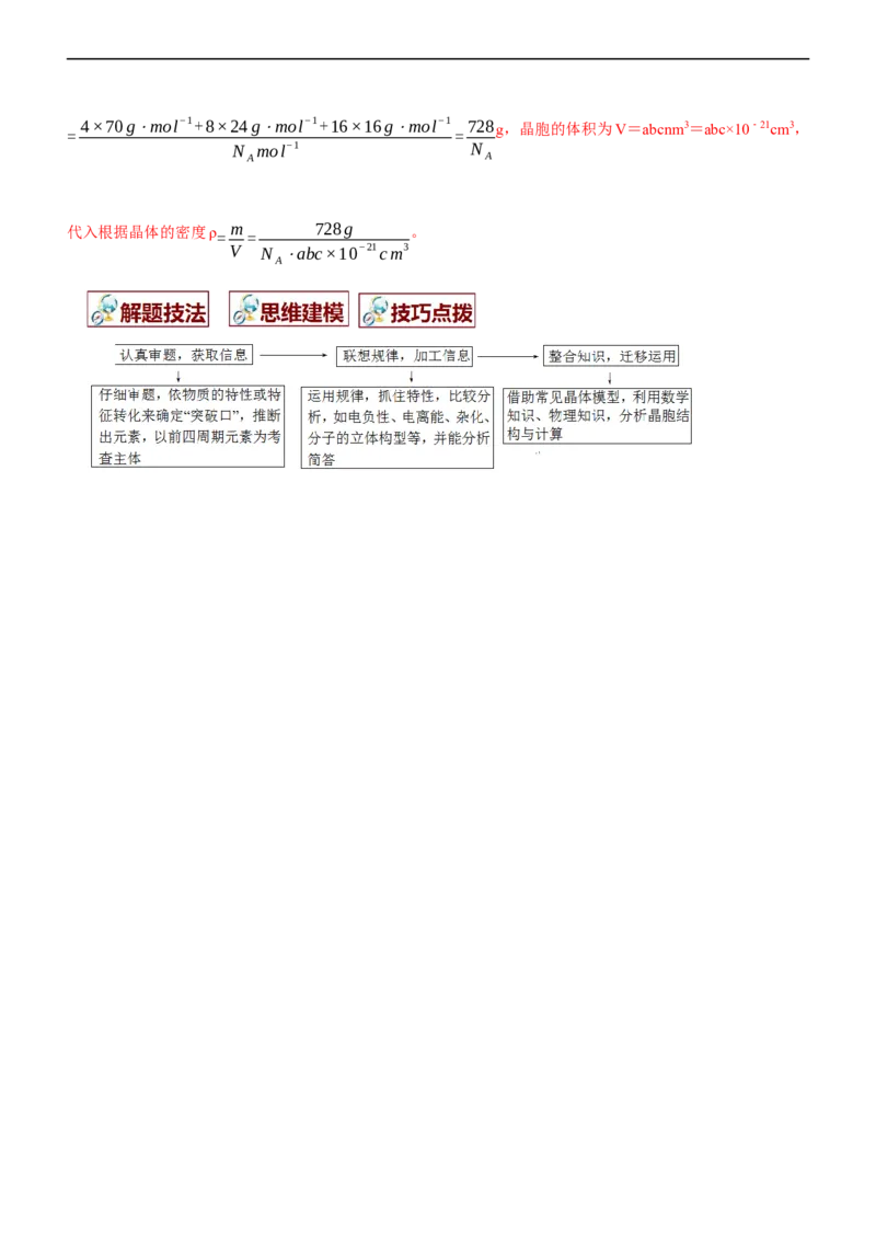 专题15物质结构与性质（讲）（教师版）_05高考化学_通用版（老高考）复习资料_2023年复习资料_二轮复习_2023年高考化学二轮复习讲练测（全国通用）