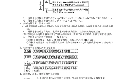 2025届高三化学一轮专题复习讲义（10）-专题三第三讲电解原理及应用_05高考化学_2025年新高考资料_一轮复习_2025届高三化学一轮专题复习讲义