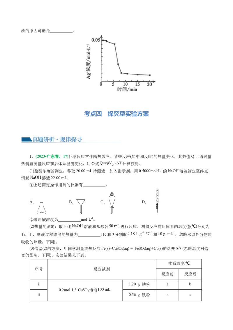 专题16化学实验综合(题型突破)(讲义)(原卷版)_05高考化学_2024年新高考资料_2.2024二轮复习_2024年高考化学二轮复习讲练测（新教材新高考）