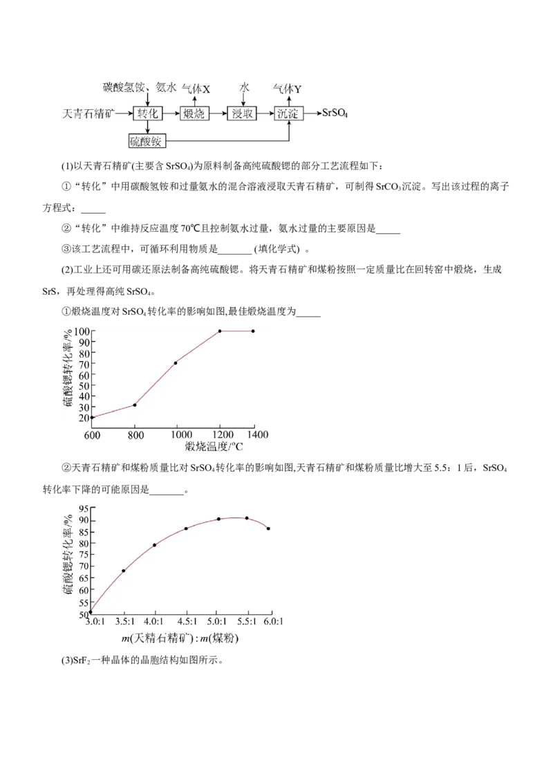专题13工艺流程综合题（练）-2023年高考化学二轮复习讲练测（新高考专用）（原卷版）_05高考化学_新高考复习资料_2023年新高考资料_二轮复习