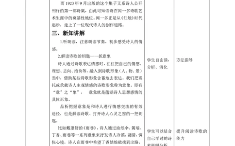 红烛教学设计_高语_人教版高中语文_01部编高中语文必修上册_04课件+教案+课文录音配套版（3.6更新）_2.2《红烛》课件+教案