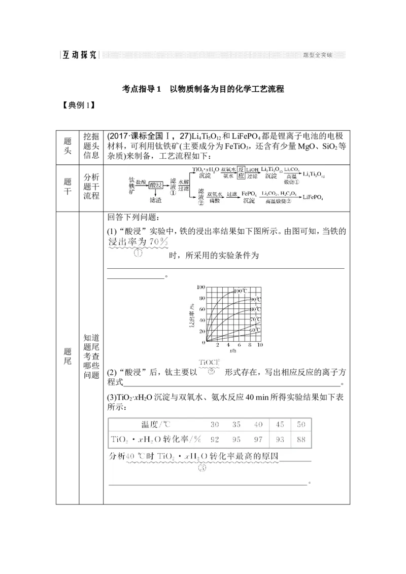 专题三无机化学工艺流程_05高考化学_新高考复习资料_2022年新高考资料_2022年一轮复习各版本_1.高考化学2022年一轮复习通用版_2022年高考化学一轮复习讲义（全国版）