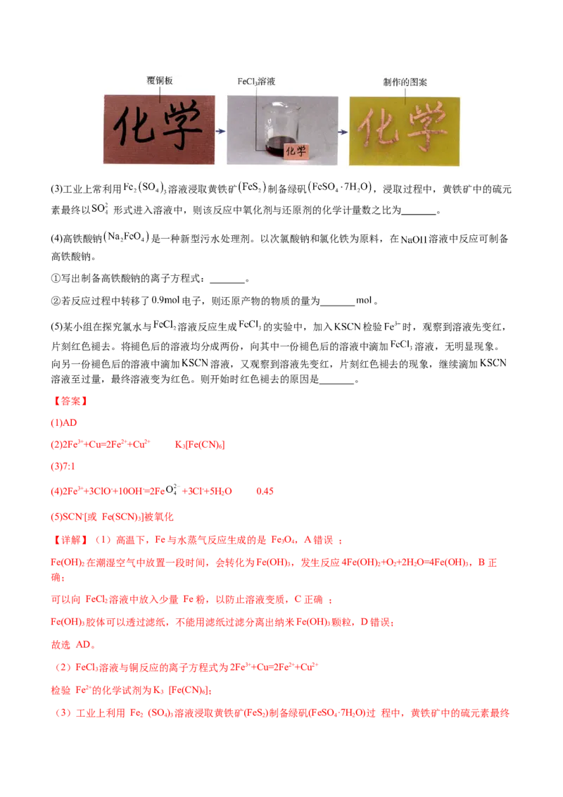 专题06氧化还原反应概念、规律及应用（解析版）-备战2025年高考化学二轮&middot;突破提升专题复习讲义（新高考通用）_05高考化学_2025年新高考资料_二轮复习_01高考语文等多个文件