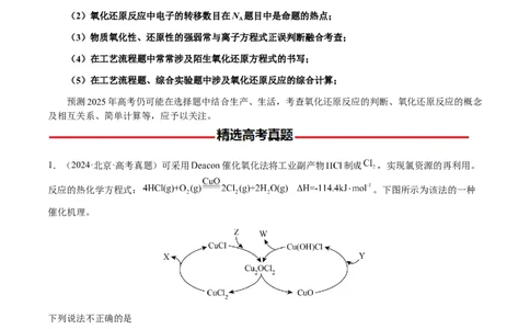 专题06氧化还原反应概念、规律及应用（解析版）-备战2025年高考化学二轮&middot;突破提升专题复习讲义（新高考通用）_05高考化学_2025年新高考资料_二轮复习_01高考语文等多个文件