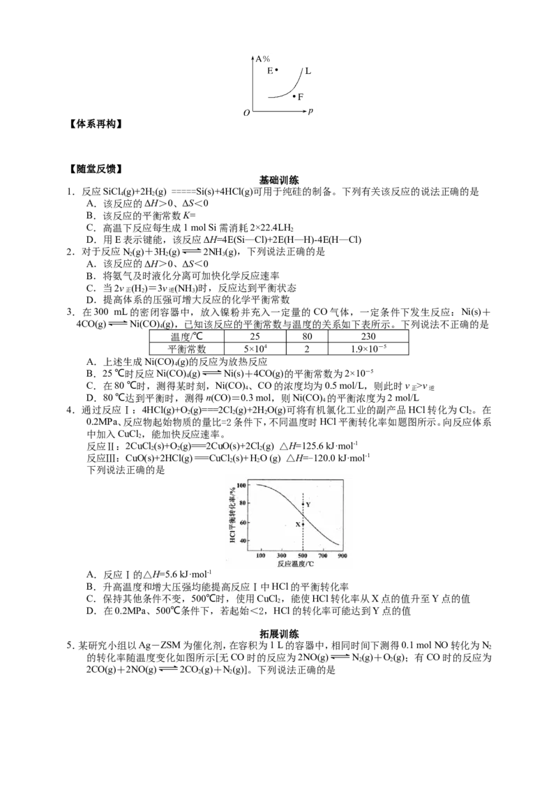 2025届高三化学一轮专题复习讲义（12）-专题三第五讲化学平衡（二）_05高考化学_2025年新高考资料_一轮复习_2025届高三化学一轮专题复习讲义（完结）