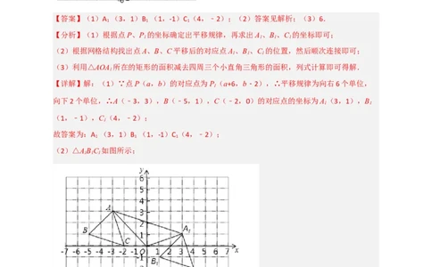 专题14坐标系中的面积（和平移有关）（解析版）_初中数学人教版_7下-初中数学人教版_7下-初中数学人教版（旧版）赠送_06习题试卷_6期中期末复习专题