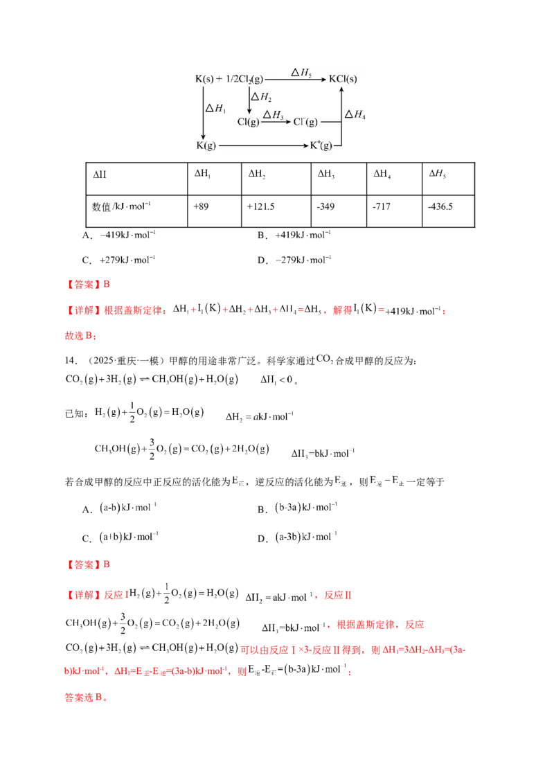 专题19化学能与热能（解析版）-备战2025年高考化学二轮&middot;突破提升专题复习讲义（新高考通用）_05高考化学_2025年新高考资料_二轮复习