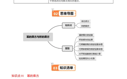 第02讲幂的乘方与积的乘方（2个知识点+6类热点题型讲练+习题巩固）（学生版）_初中数学_八年级数学上册（人教版）_同步讲义-U18_2025版