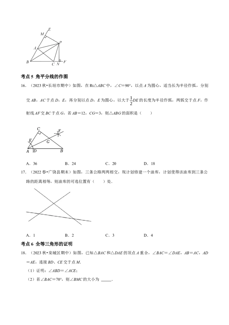 期末重点强化一全等三角形复习学案（学生版）_初中数学_八年级数学上册（人教版）_专题训练+提分专项训练-V6
