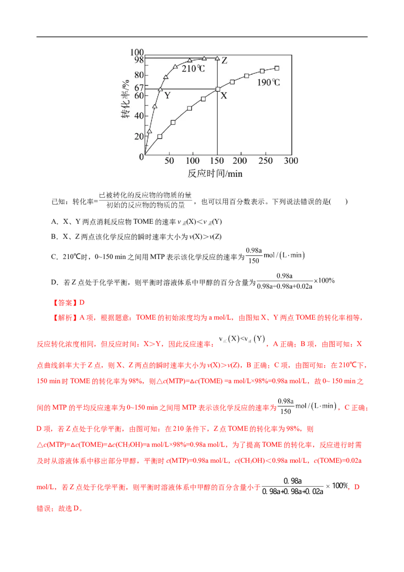 专项28化学反应速率图象（解析版）_05高考化学_新高考复习资料_2023年新高考资料_专项复习_2023年高考化学热点专项导航与精练（新高考专用）