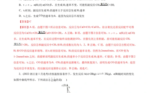 专项28化学反应速率图象（解析版）_05高考化学_新高考复习资料_2023年新高考资料_专项复习_2023年高考化学热点专项导航与精练（新高考专用）