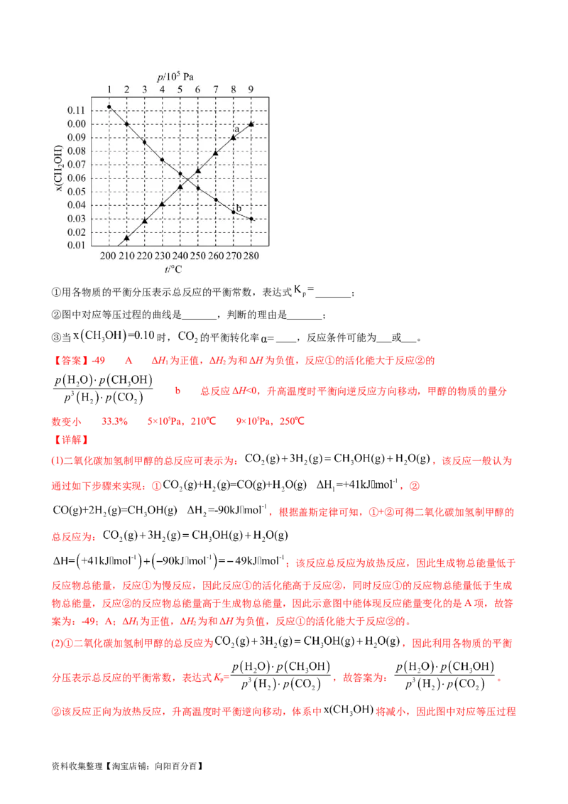 专题15化学反应原理综合题-学易金卷：五年（2019-2023）高考化学真题分项汇编（全国通用）（解析版）_05高考化学_通用版（老高考）复习资料_2024年复习资料
