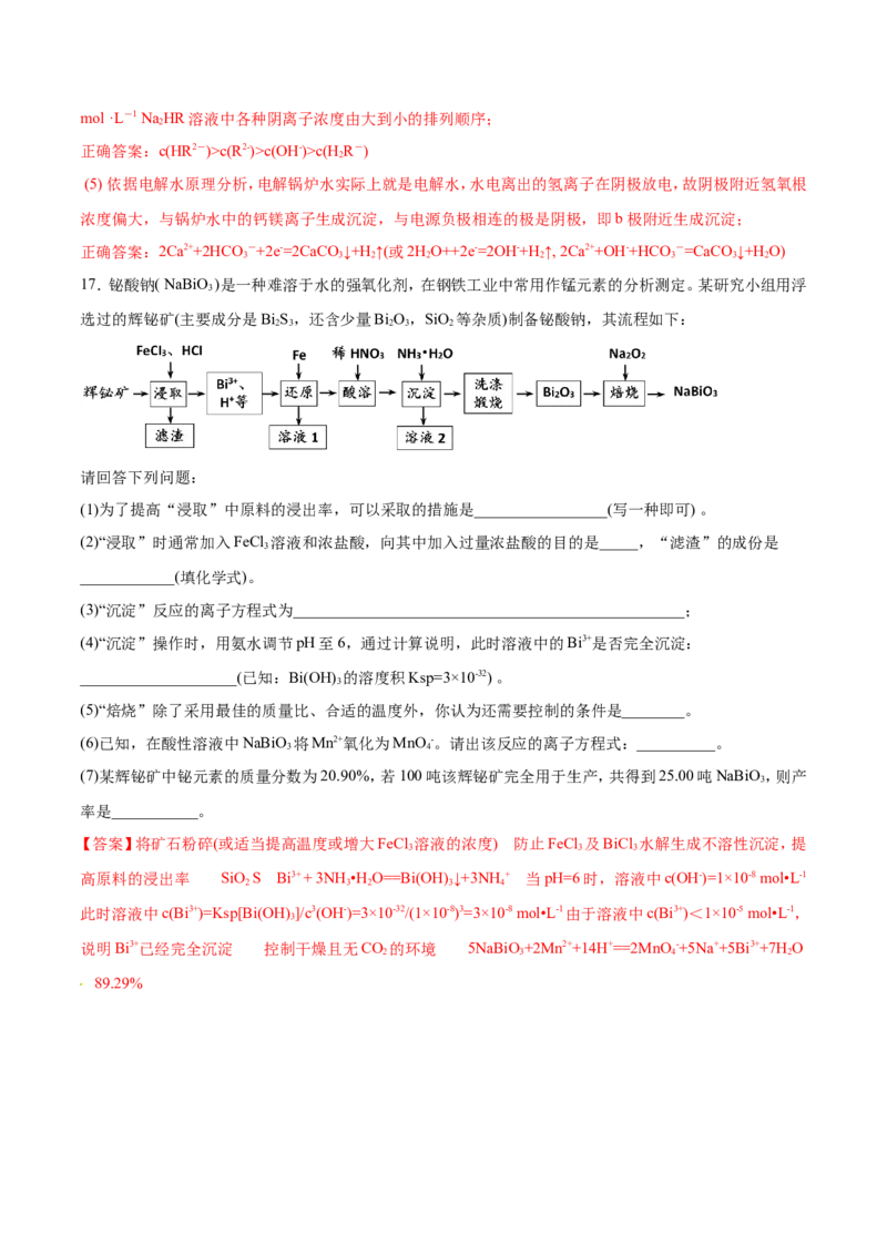专题19化学工艺流程图-2019年高考化学易错题汇总（解析版）_05高考化学_新高考复习资料_2022年新高考资料_2022年一轮复习各版本_1.高考化学2022年一轮复习通用版