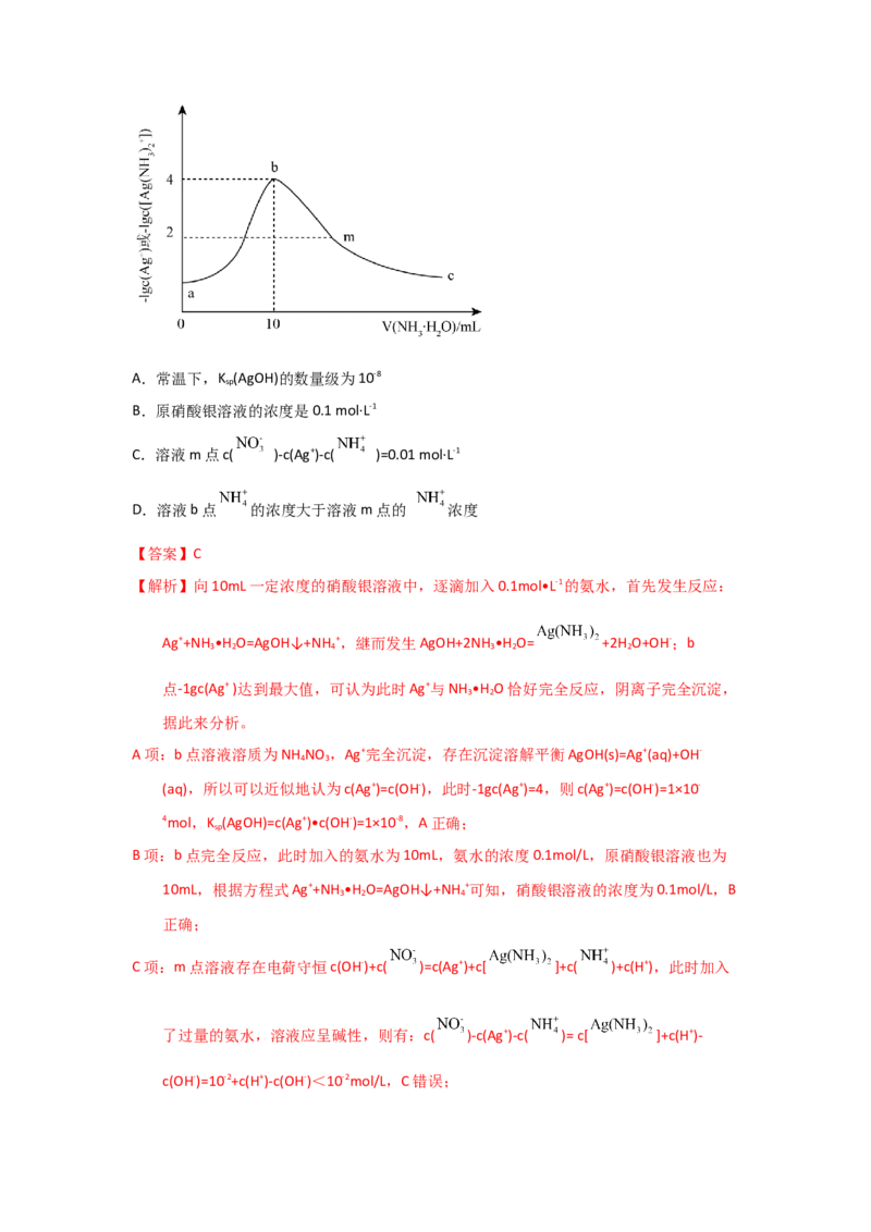 专题九水溶液中的离子平衡专题检验（实战演练）-高考引领教学2023年高考化学二轮针对性复习方案（解析版）_05高考化学_通用版（老高考）复习资料_2023年复习资料_二轮复习