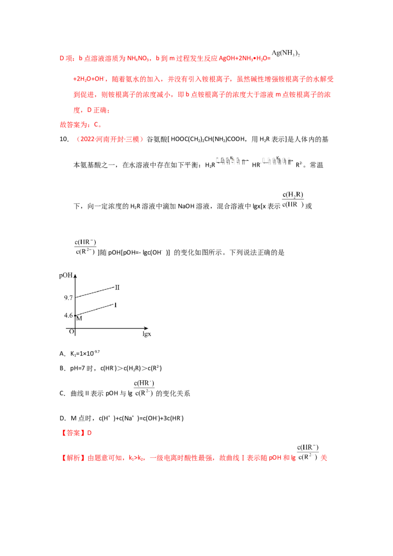 专题九水溶液中的离子平衡专题检验（实战演练）-高考引领教学2023年高考化学二轮针对性复习方案（解析版）_05高考化学_通用版（老高考）复习资料_2023年复习资料_二轮复习