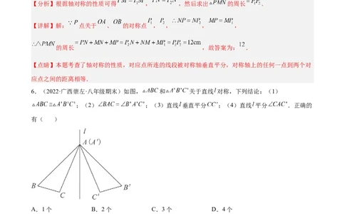 专题13.3轴对称图形（九大题型）重难点题型（解析版）_初中数学人教版_8上-初中数学人教版_旧版_06习题试卷_6期中期末复习专题